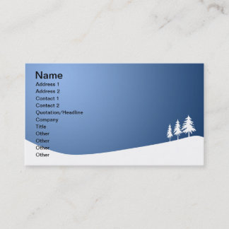 Cartão De Visita Snowscene