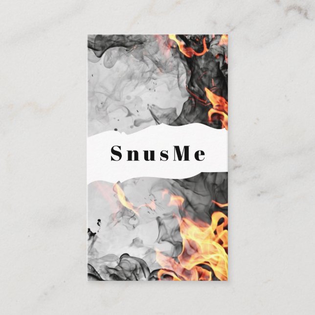 Cartão De Visita Snus Compre Cigarro Vape Fumo Óleo CBD (Frente)