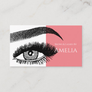 Cartão De Visita Sobrancelhas e Cílios Microblading, Extensões de C