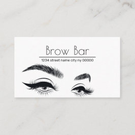 Cartão De Visita Sobrancelhas Microblading & Cílios, Extensão de Cí