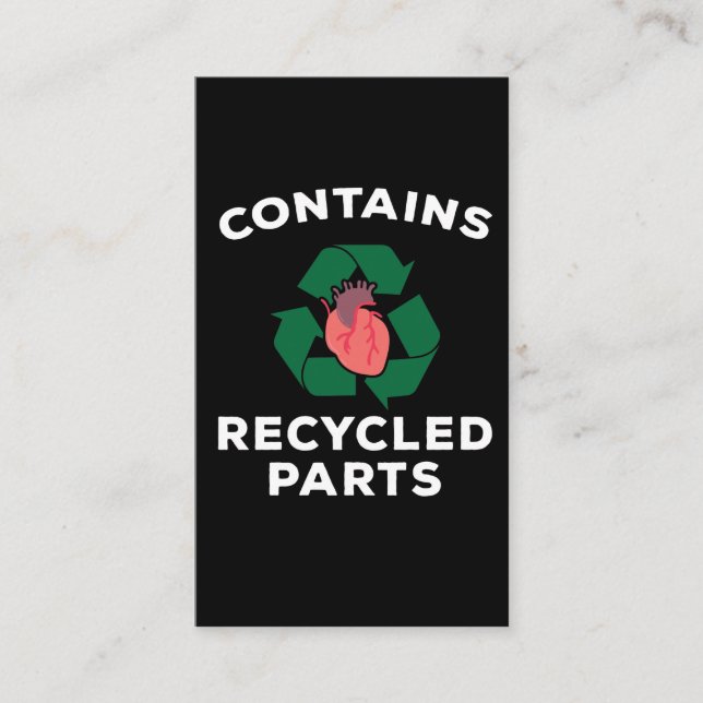 Cartão De Visita Sobrevivência de Cirurgia Cardíaca Ignorar Recuper (Frente)