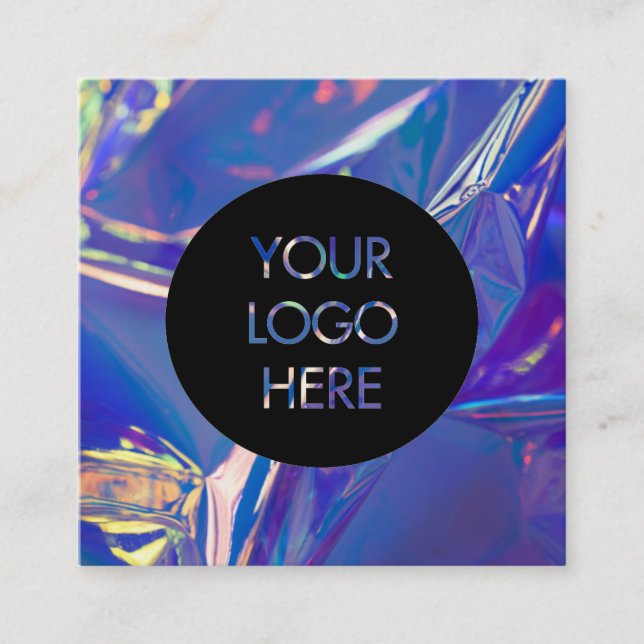 Cartão de visita social dos meios do holograma (Frente)