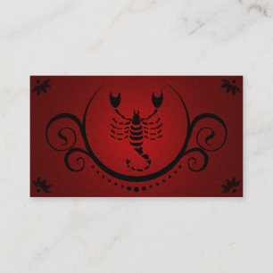 Cartão De Visita sofisticações do scorpio
