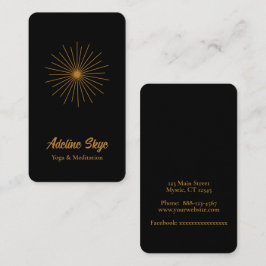 Cartão De Visita Sol celestial simples