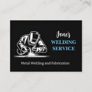 Cartão De Visita Soldador de metais moderno, Fabricador, Contratant