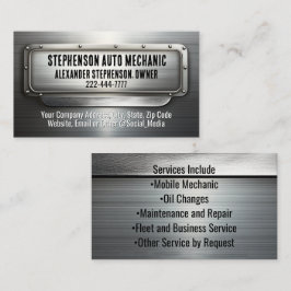 Cartão De Visita Soldadura Mecânica De Reparação De Automóveis De M