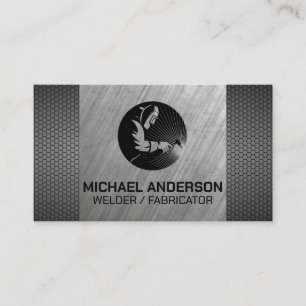 Cartão De Visita Soldadura trabalhando em metal