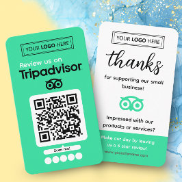 Cartão De Visita Solicitação de Avaliação no Tripadvisor