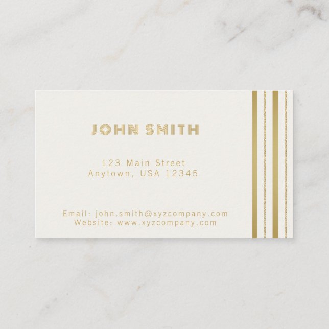 Cartão De Visita Soluções para empresas de luxo (Verso)