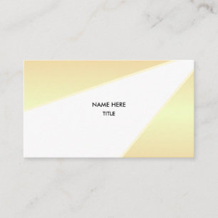 Cartão De Visita Sombras de Ouros Elegantes e Branco