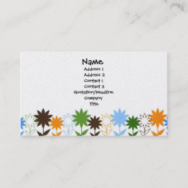 Cartão De Visita Sombras dos girassóis - personalizadas