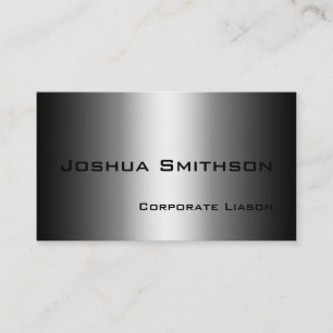 Cartão De Visita Sombras simples de Cinza padrão moderno