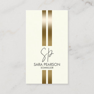 Cartão De Visita Sommelier Wine Connoisseur Monograma