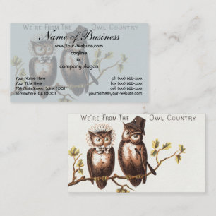Cartão De Visita Somos do País da Coruja: Arte Cromolithográfica