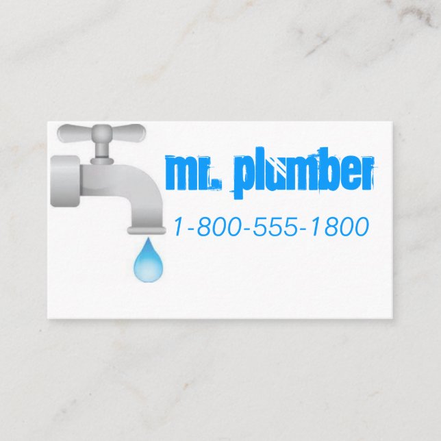 Cartão De Visita Sondando o azul (Frente)