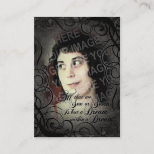 Cartão De Visita Sonho Dentro De Coordenadas De Sonho