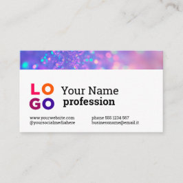 Cartão De Visita Sonho Holográfico Personalizado do Logotipo da Sua