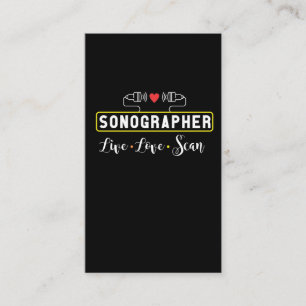 Cartão De Visita Sonógrafo Sonógrafo Sonográfico Profissão