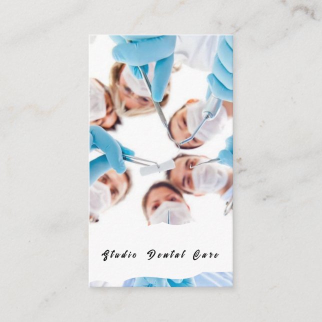 Cartão De Visita Sorria Mulher Saudável Dentes Brancos Dentes Denta (Frente)