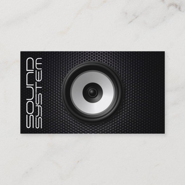 Cartão De Visita Sound service company (Frente)