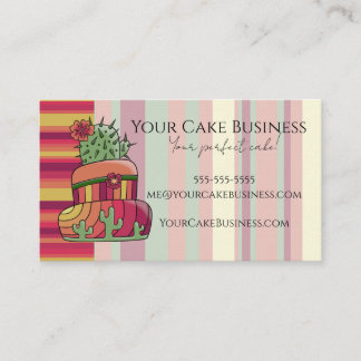 Cartão De Visita Southwestern Cactus Business Card