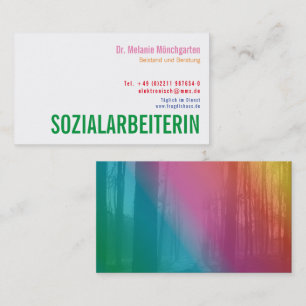 Cartão De Visita Sozialarbeiterin Social Worker