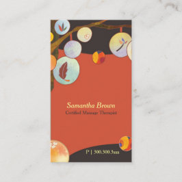 Cartão De Visita Spa de Lanterna Única Whimsical