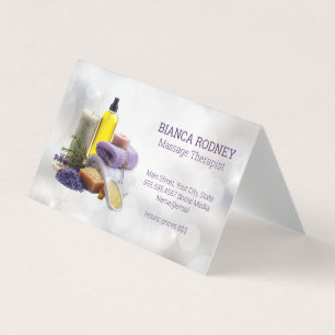 Cartão De Visita Spa Scent   Bath Salts   Óleo