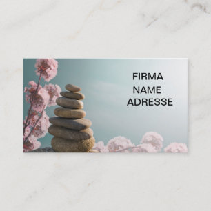 Cartão De Visita Spa Wellness massagem business cards