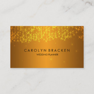 Cartão de visita Sparkling Dourado bonito elegant