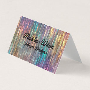 Cartão De Visita Sparkly Holographic