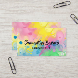 Cartão De Visita Splash Art Business Card