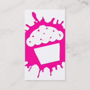 Cartão De Visita splatz do cupcake