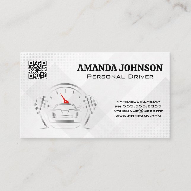 Cartão De Visita Sports Car | Driver Transport (Frente)
