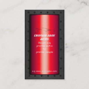 Cartão De Visita Sportscar em vermelho - modelo de vendas automátic
