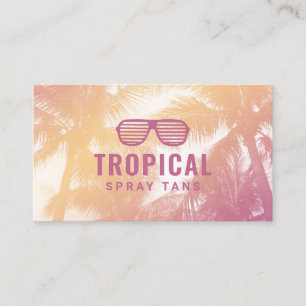 Cartão De Visita Spray Tan Tropical Palm Beach Skincare Therapia Sp