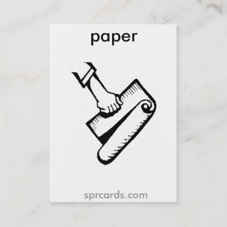 Cartão De Visita sprcards-papercard
