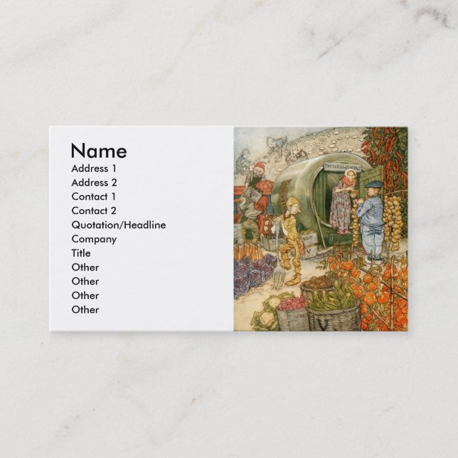 Cartão De Visita Sr. e Sra. Vinagre em casa (Frente)