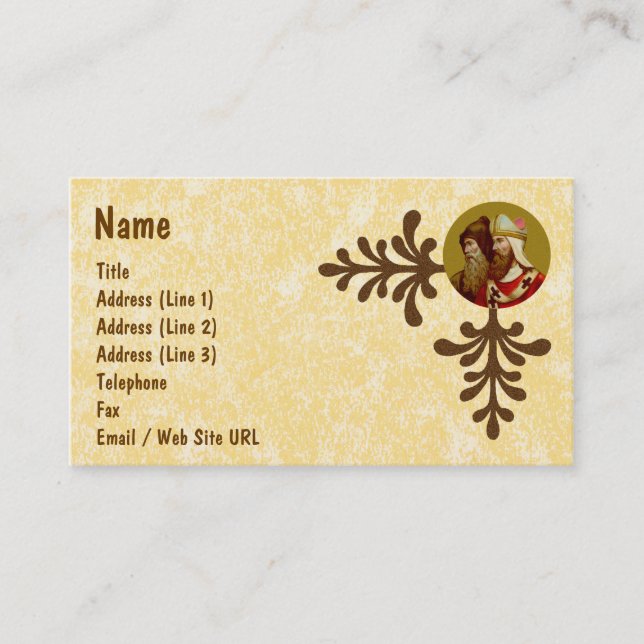 Cartão De Visita SS. Cyril & Methodius (M 001) (Frente)