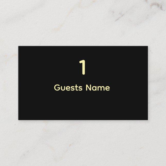 Cartão De Visita Standard Wedding Place Card Size (Frente)