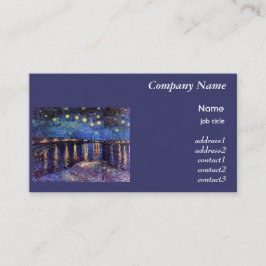 Cartão De Visita Starry Night over the Rhone, Vincent Van Gogh