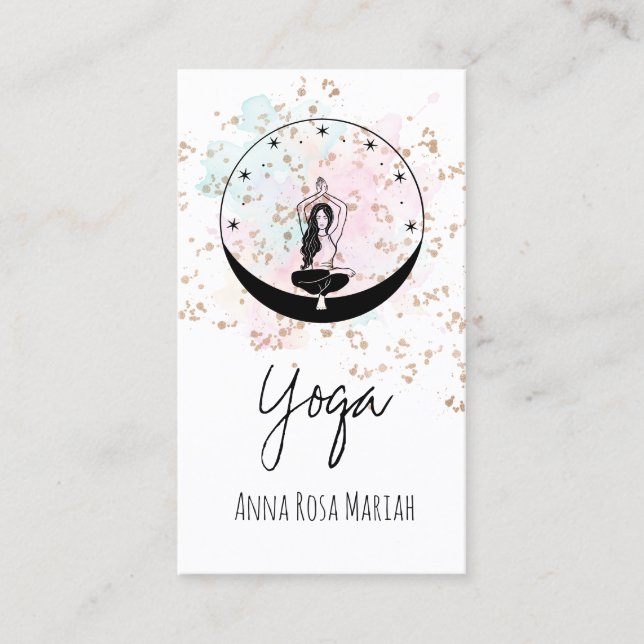 Cartão De Visita *~* Stars Celestial AP33 Rainbow Chakra Espiritual (Frente)