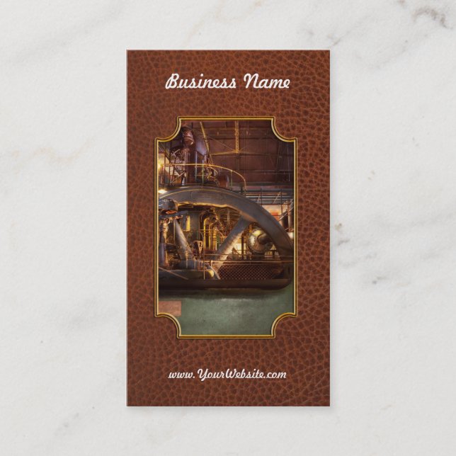 Cartão De Visita Steampunk - Bombeado (Frente)