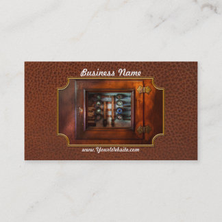 Cartão De Visita Steampunk - elétrico - o painel do fusível
