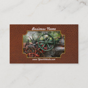 Cartão De Visita Steampunk - máquina - transporte do futuro