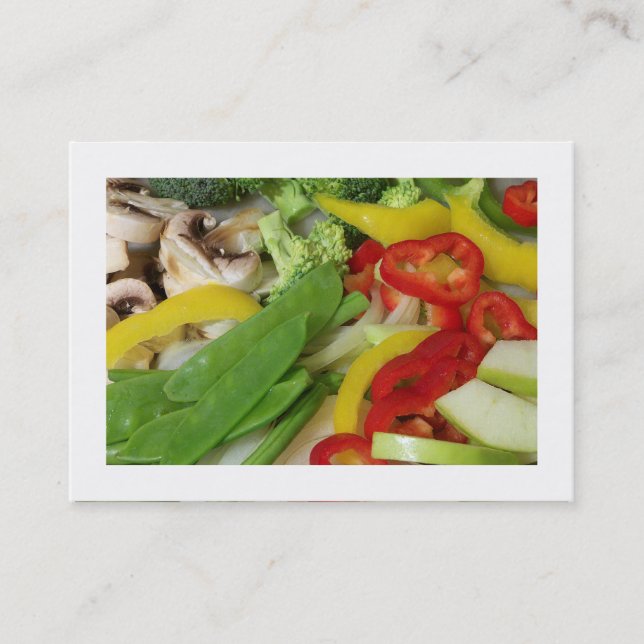 Cartão De Visita Stir-fry 02 (bordado) (Frente)