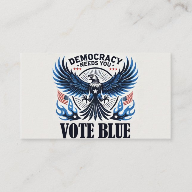 Cartão De Visita Stop Project 2025 - Defender a Democracia (Frente)