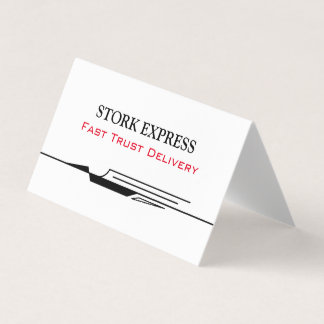 Cartão De Visita Stork Speed Liner Business Card