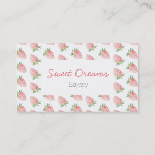 Cartão De Visita Strawberry business card