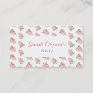 Cartão De Visita Strawberry business card